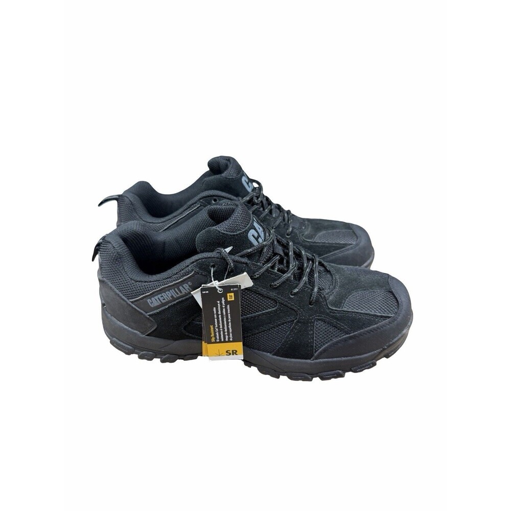 CAT Caterpillar Infrastructure Steel Toe Mens Slip Resist Shoes Navy Sz 8 NWOB